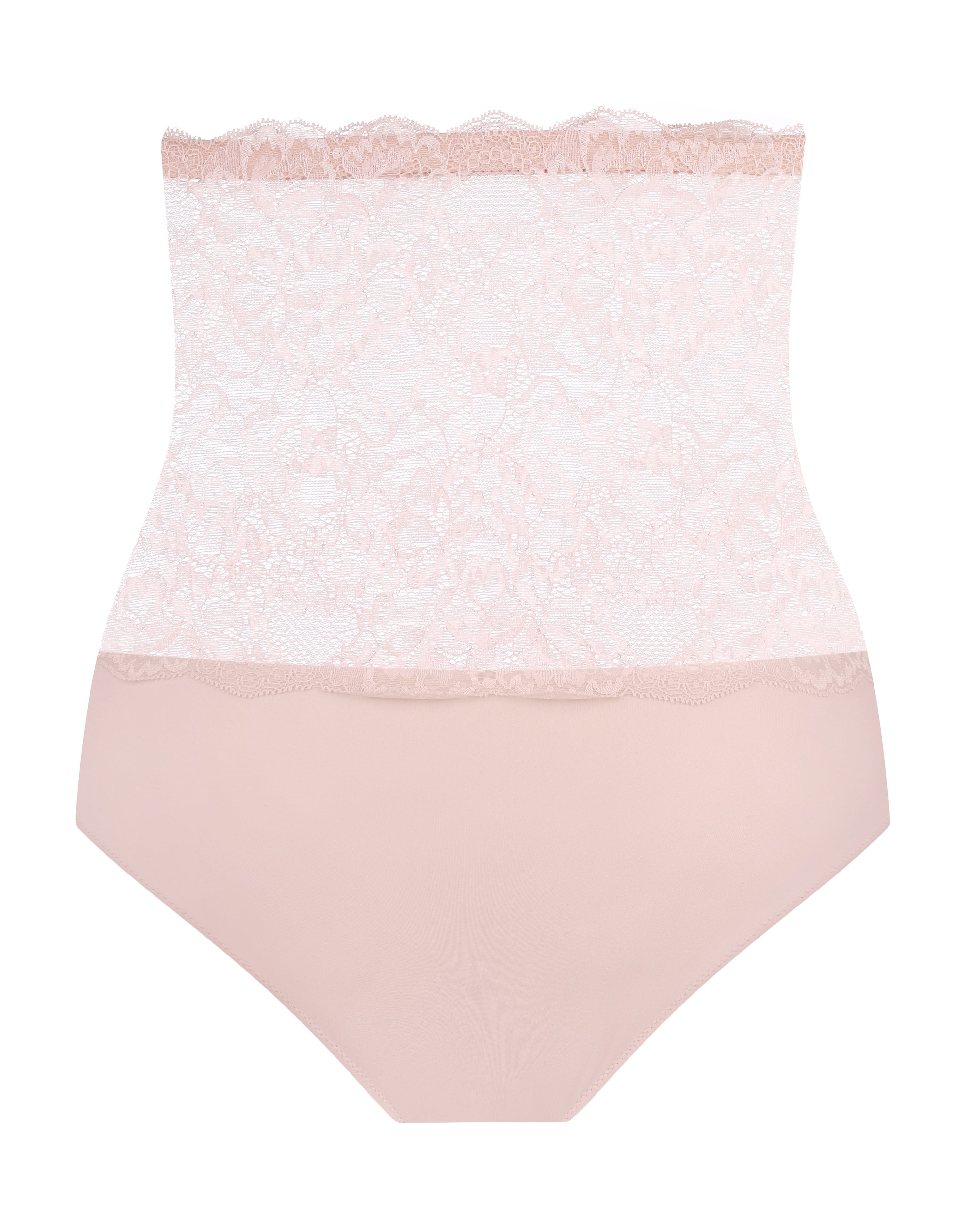 High-waisted light shape lace Briefs 021 031 silver peony