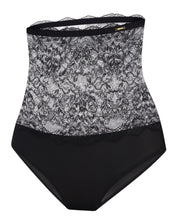 High-waisted light shape lace Briefs 021 031 black