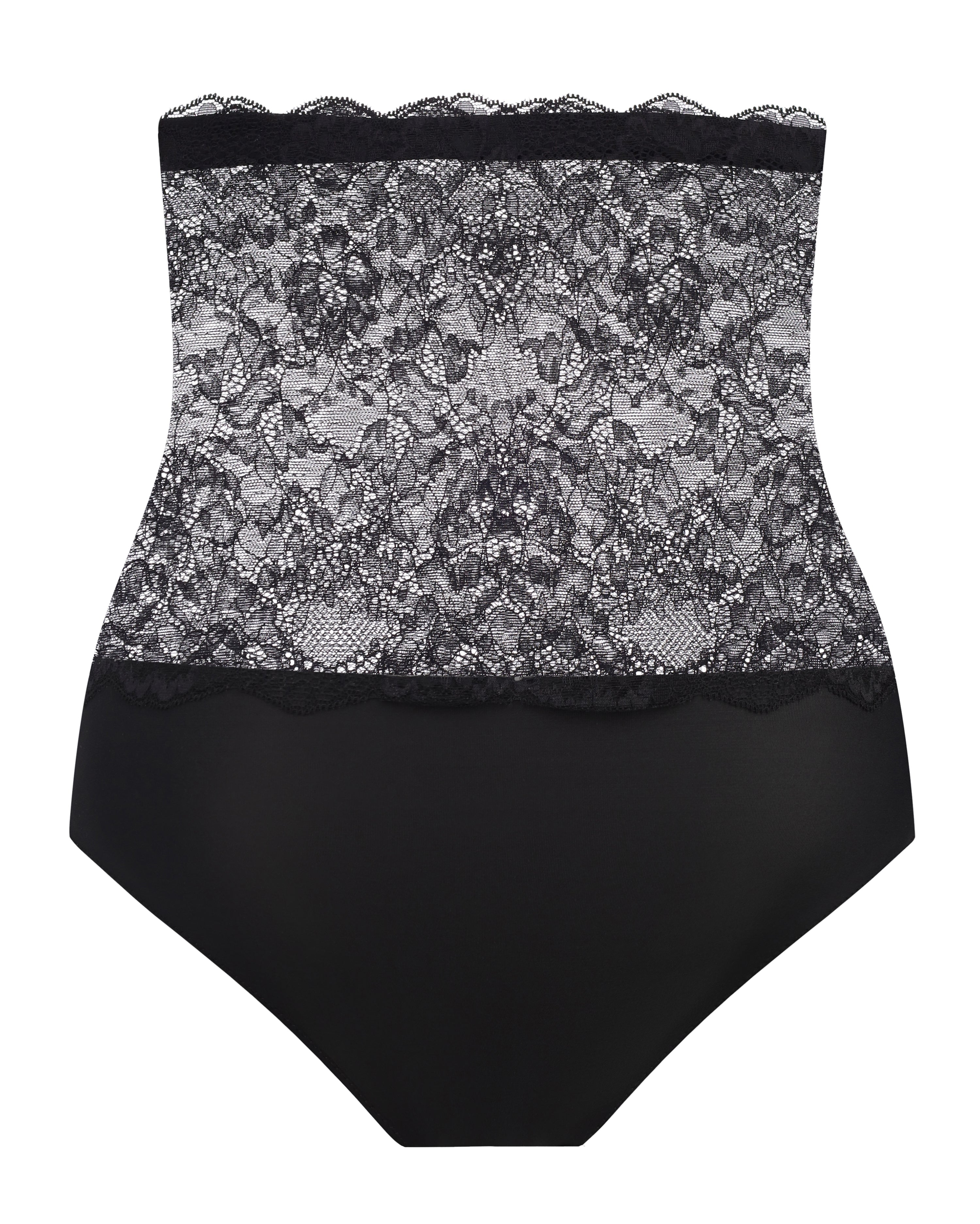 High-waisted light shape lace Briefs 021 031 black