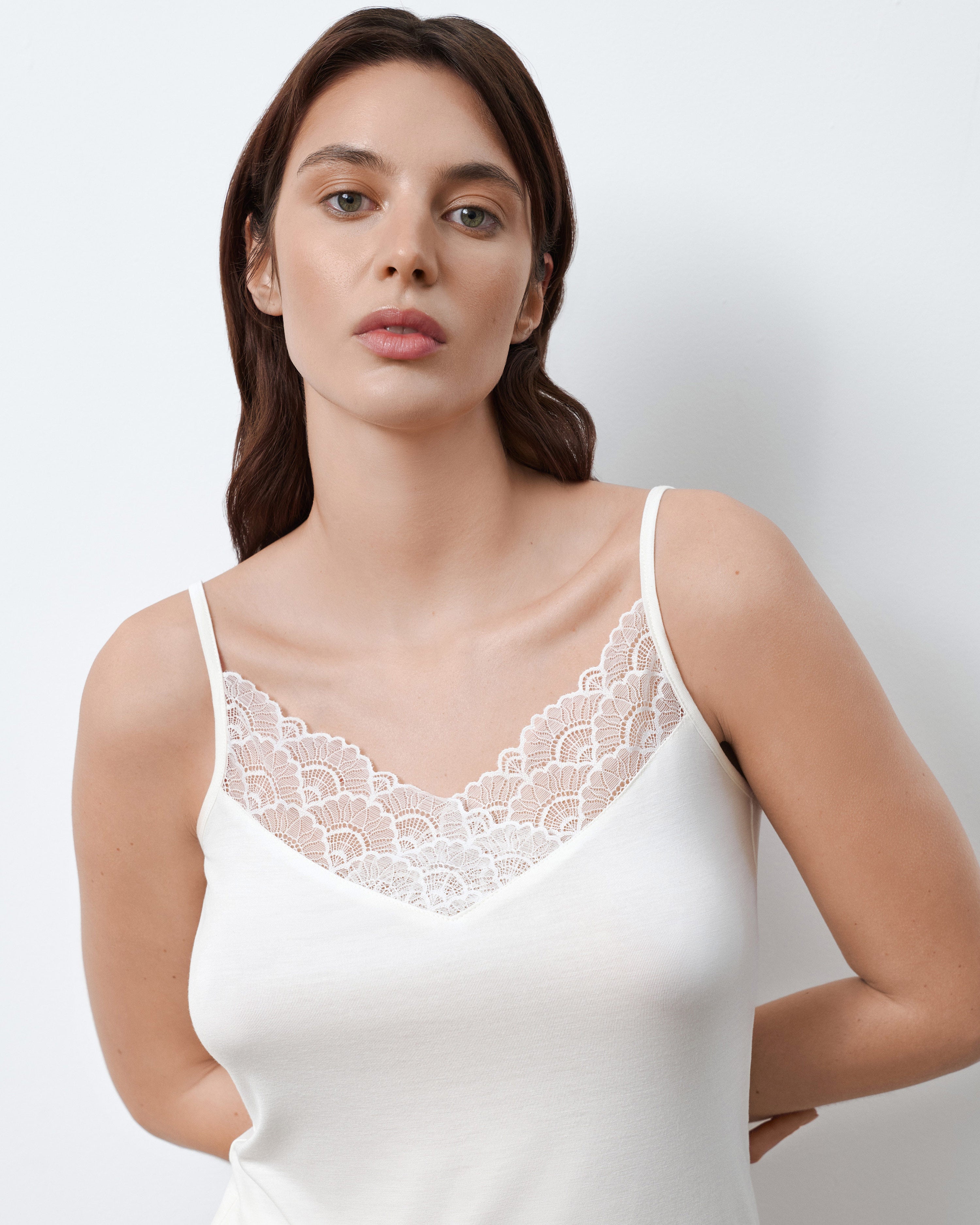 Bamboo cami shorts Set 02102 ivory