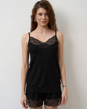 Bamboo cami shorts Set 02102 black