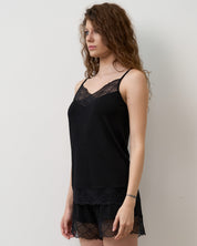 Bamboo cami shorts Set 02102 black