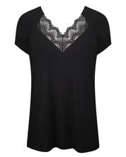 Bamboo t-shirt shorts Set 02103 black