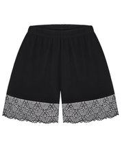 Bamboo t-shirt shorts Set 02103 black