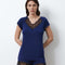 Bamboo t-shirt shorts Set 02103 navy