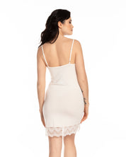 Bamboo Chemise spaghetti strap 0210 ecru