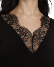 Bamboo t-shirt Nightgown 0211/1 black