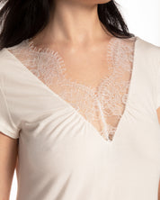 Bamboo t-shirt Nightgown 0211/1 ecru