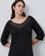 Bamboo Pajama 3/4 sleeve 02114 black