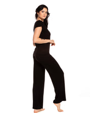 Bamboo t-shirt Pajama 0212/1 black