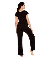 Bamboo t-shirt Pajama 0212/1 black