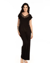 Bamboo t-shirt Pajama 0212 black