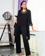 Bamboo t-shirt Pajama 0212 black