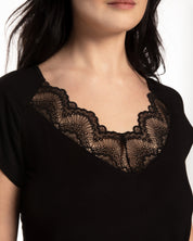 Bamboo t-shirt Pajama 0212 black