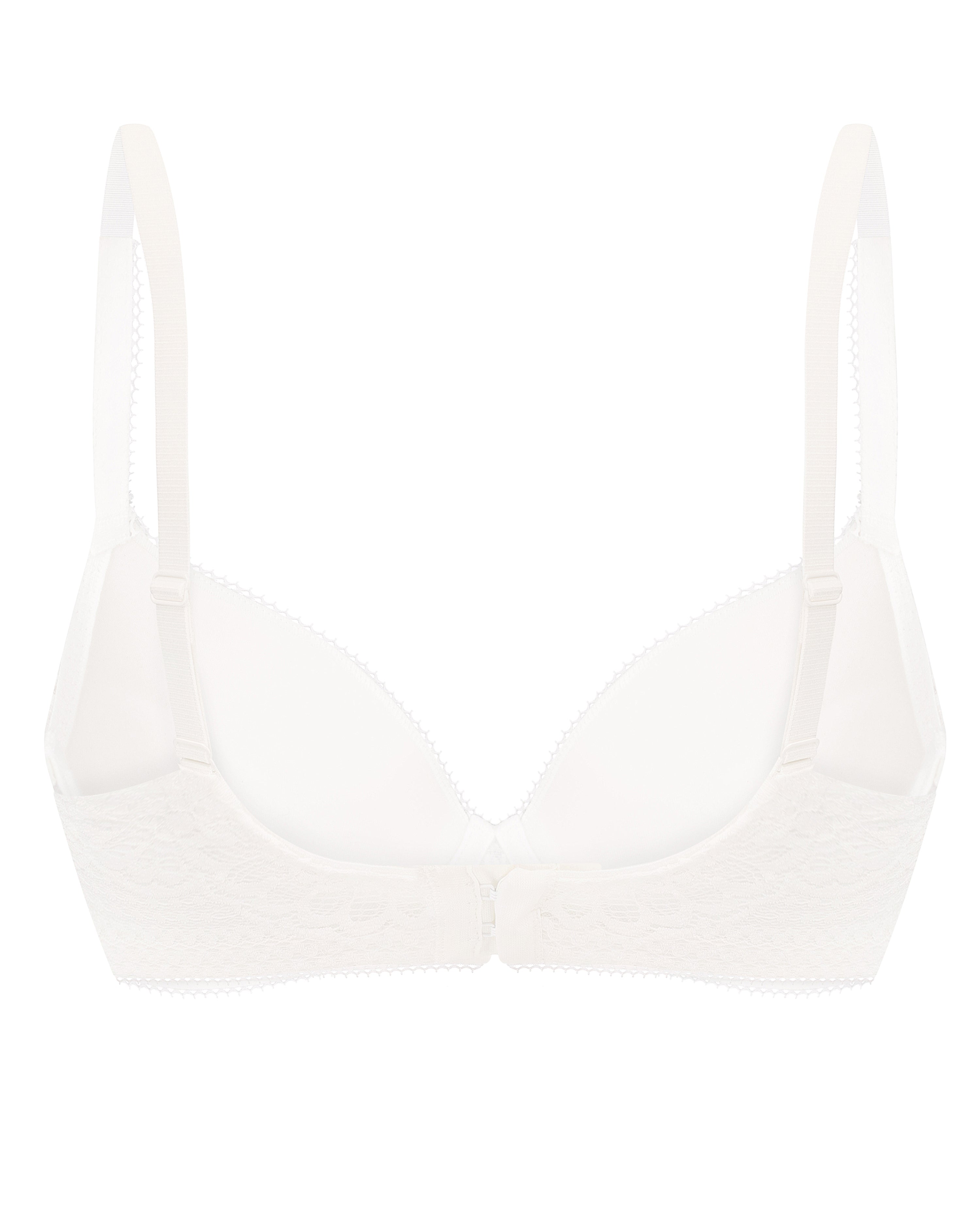 Plunge molded push-up Bra 022 001 ivory