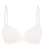 Plunge molded push-up Bra 022 001 ivory