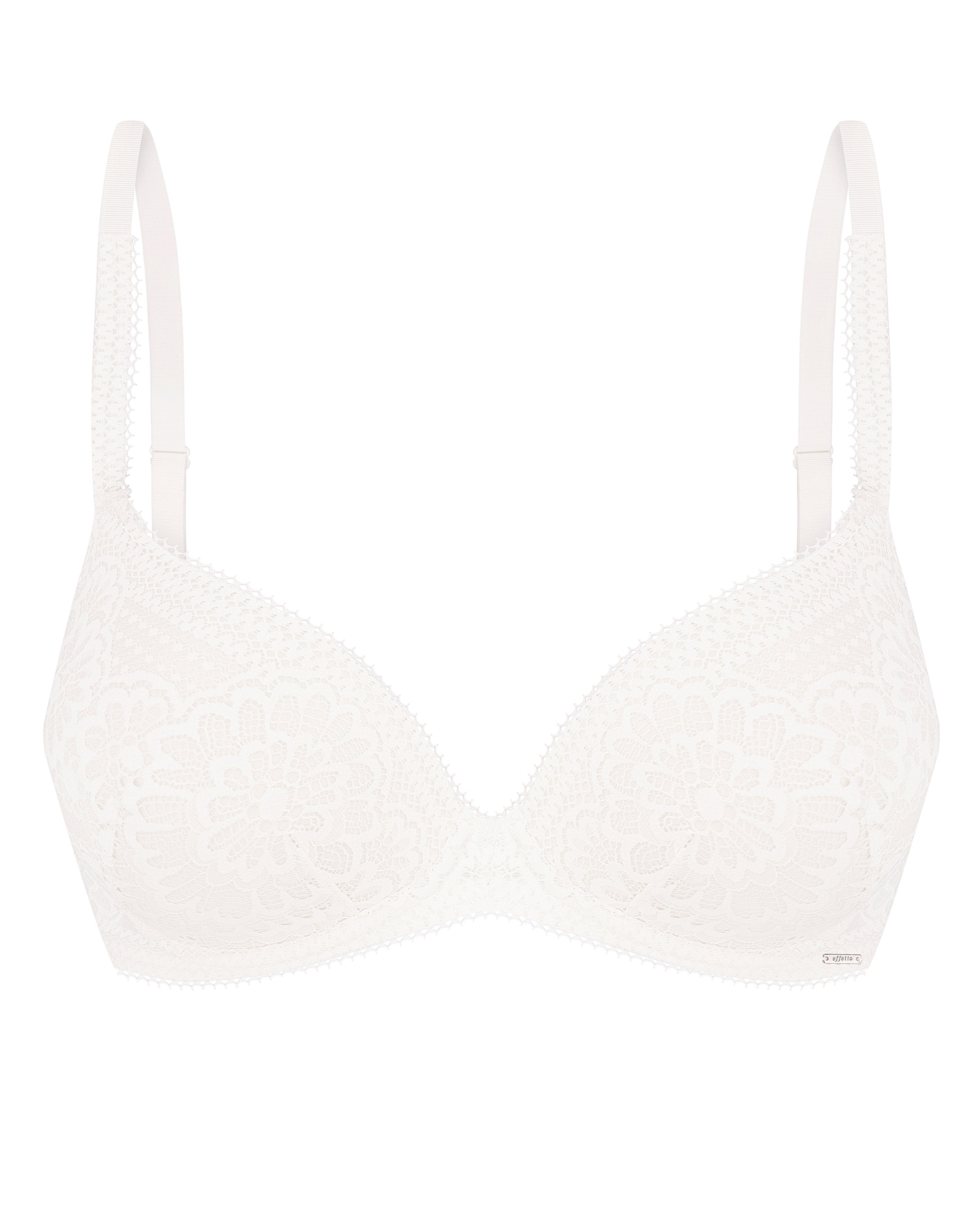 Plunge molded push-up Bra 022 001 ivory