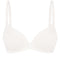 Plunge molded push-up Bra 022 001 ivory