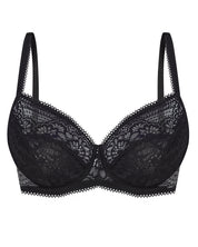 Full coverage non-padded cup Bra 022 013 black