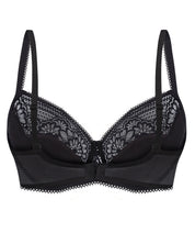 Full coverage non-padded cup Bra 022 013 black