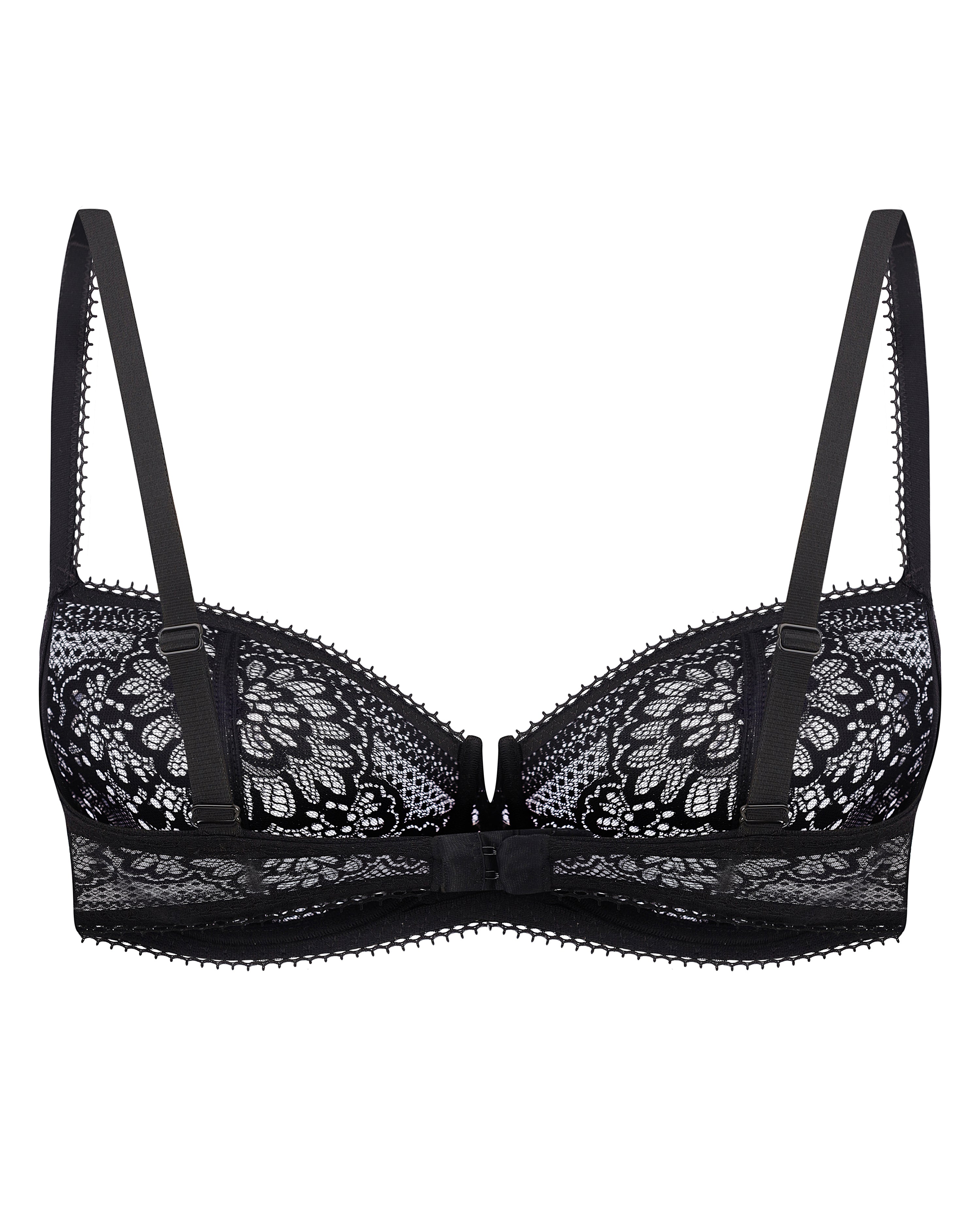 Non-padded balconette Bra 022 014 black
