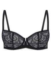 Non-padded balconette Bra 022 014 black