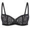 Non-padded balconette Bra 022 014 black