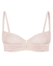 Non-padded balconette Bra 022 014 silver peony