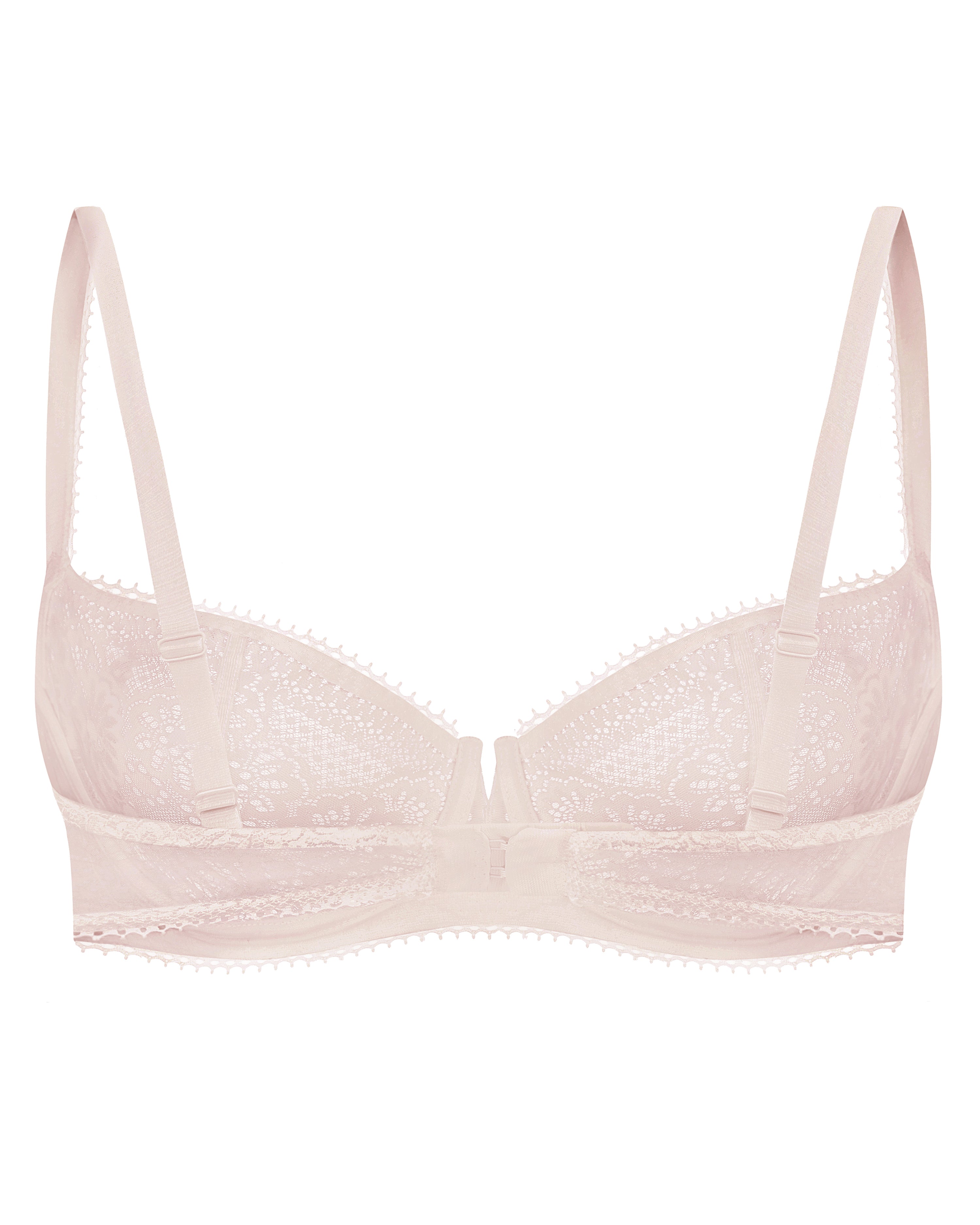 Non-padded balconette Bra 022 014 silver peony