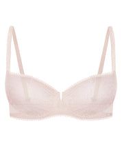 Non-padded balconette Bra 022 014 silver peony