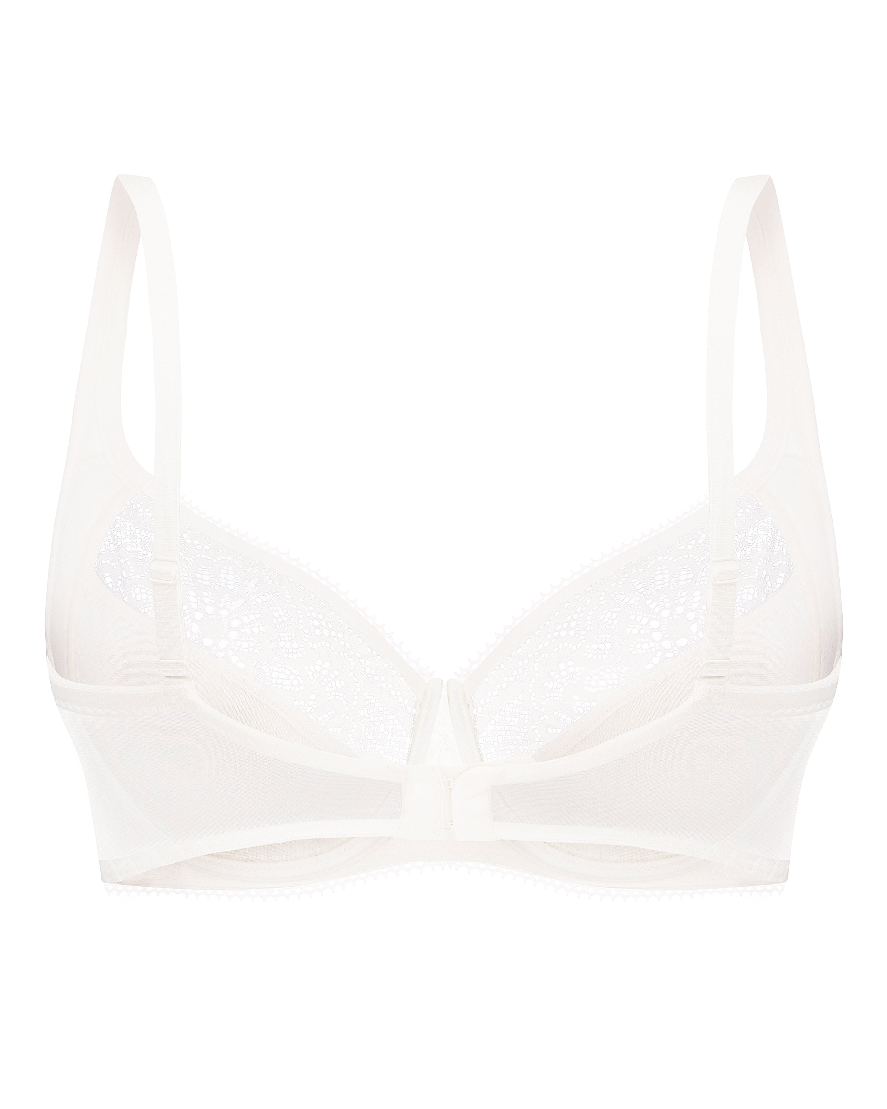 Full coverage non-padded side support Bra 022 015 ivory