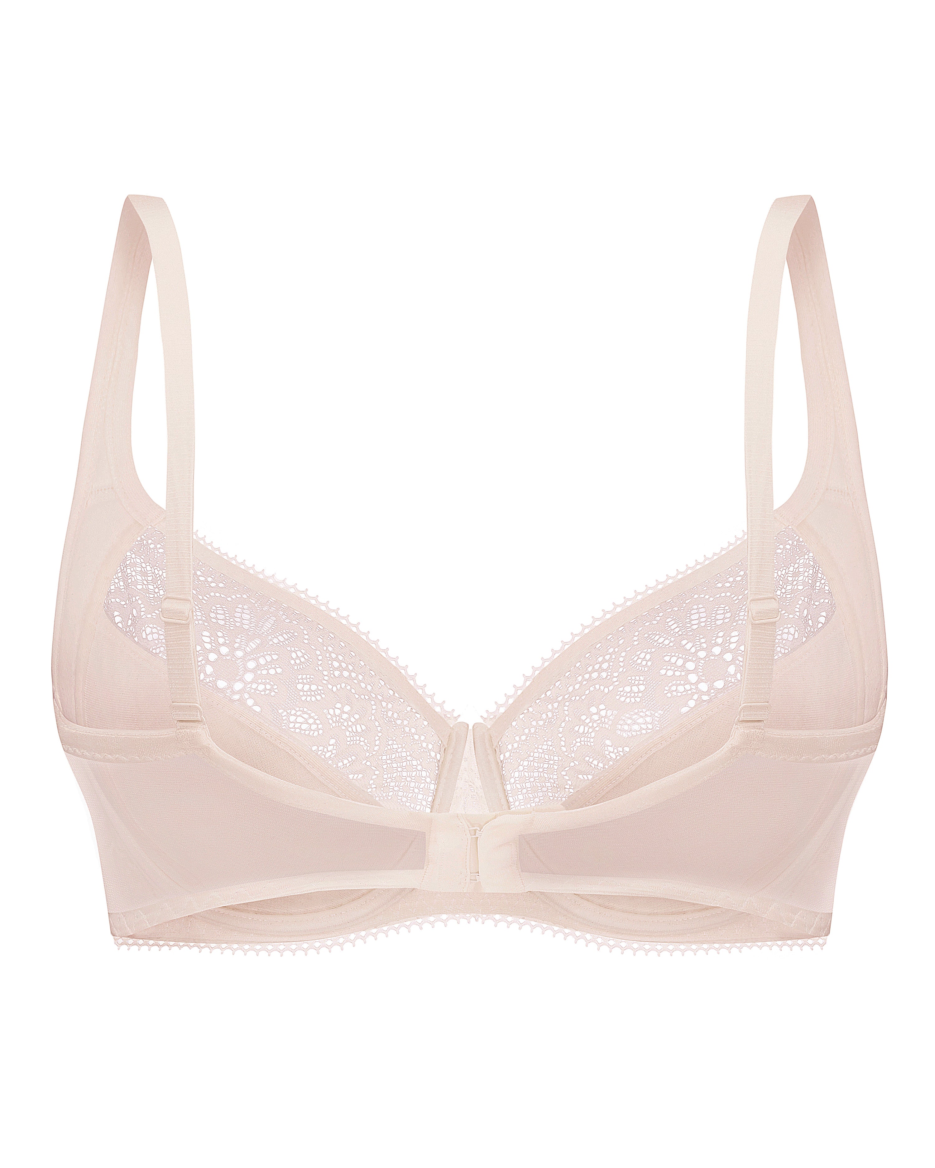 Full coverage non-padded side support Bra 022 015 silver peony