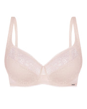 Full coverage non-padded side support Bra 022 015 silver peony