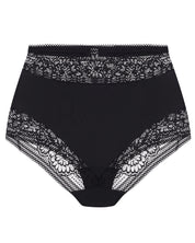 High-waisted light shape lace Briefs 022 031 black