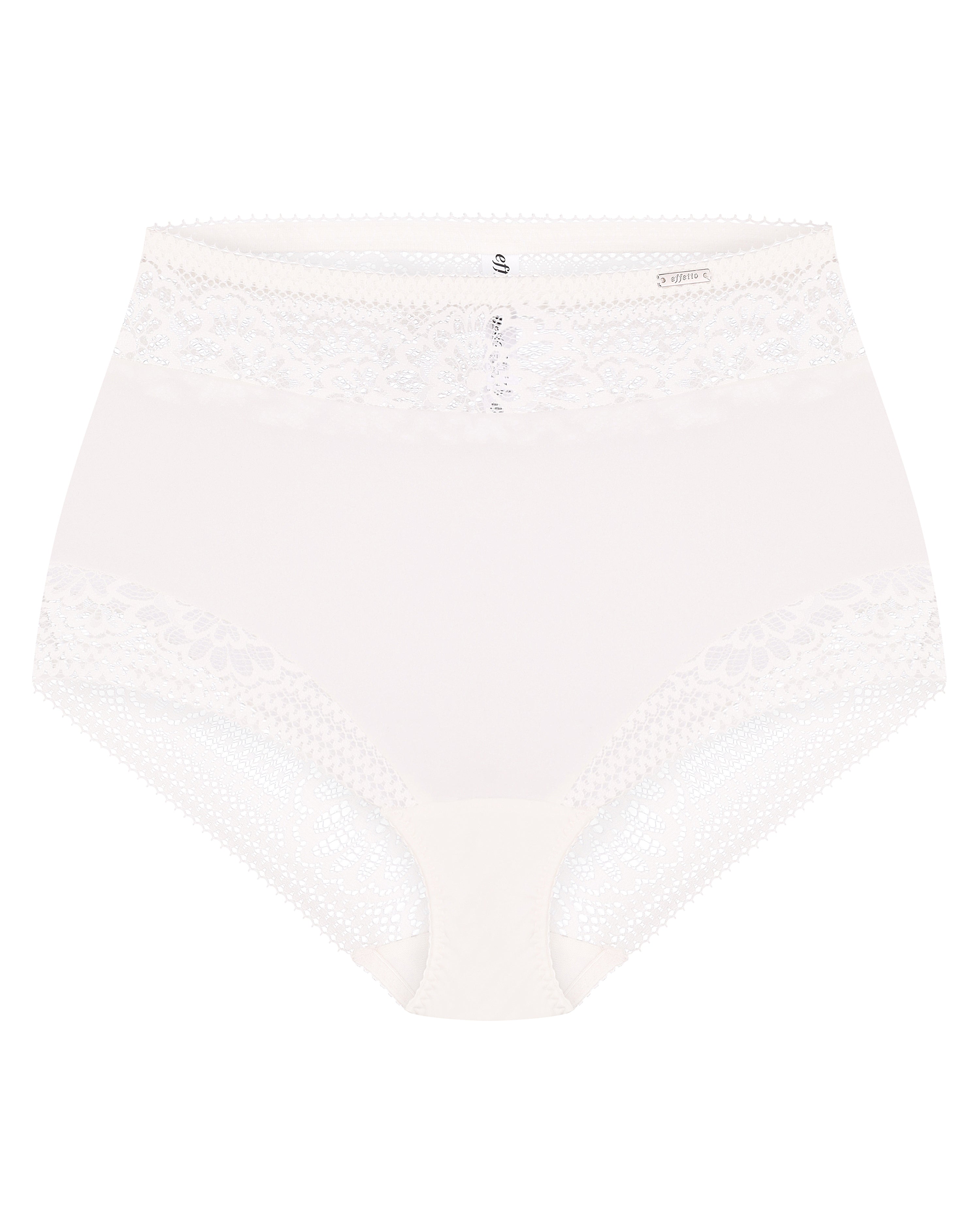 High-waisted light shape lace Briefs 022 031 ivory