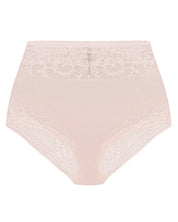 High-waisted light shape lace Briefs 022 031 silver peony