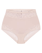High-waisted light shape lace Briefs 022 031 silver peony