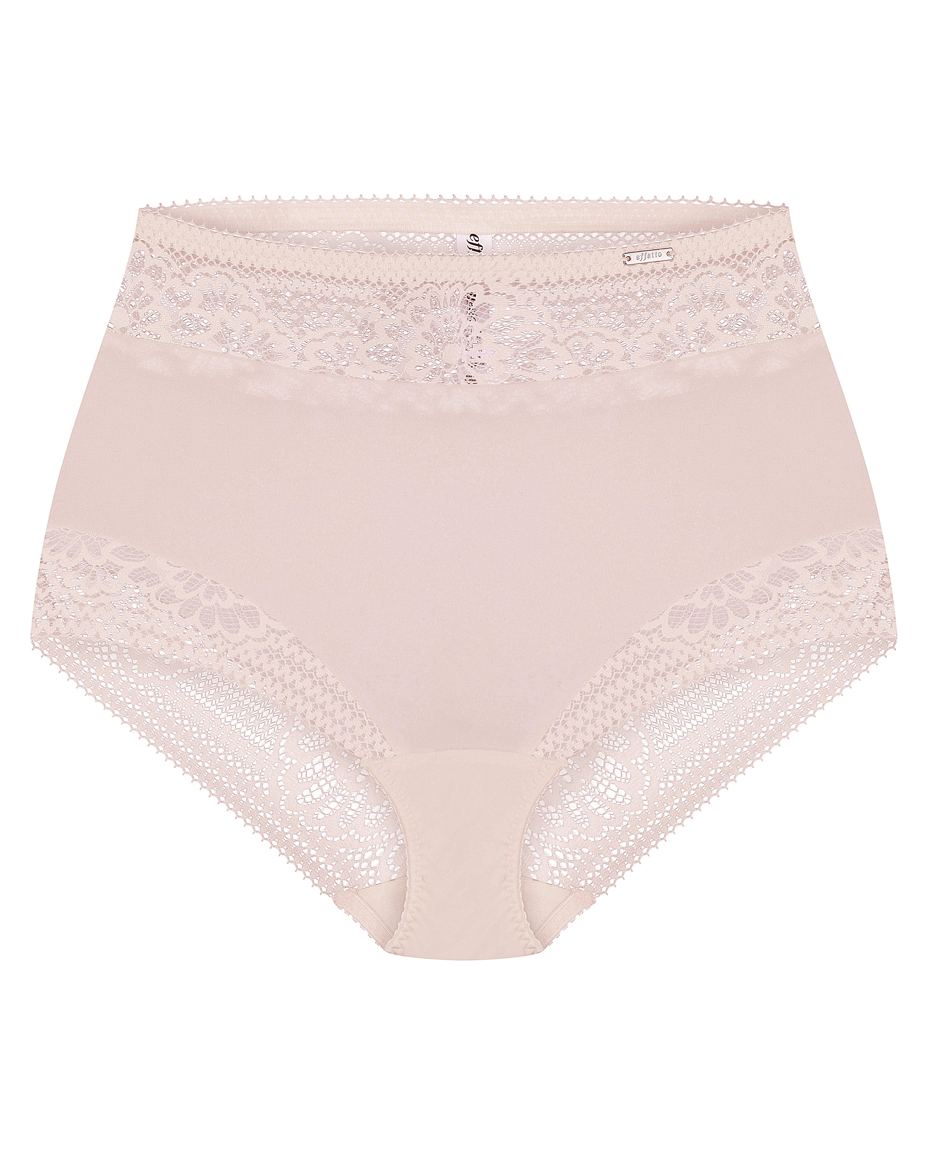 High-waisted light shape lace Briefs 022 031 silver peony