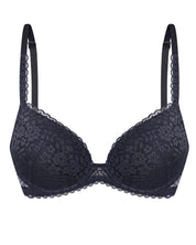 Plunge molded push-up Bra 023 001 quartz