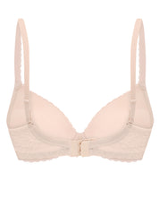Plunge molded push-up Bra 023 001 silver peony
