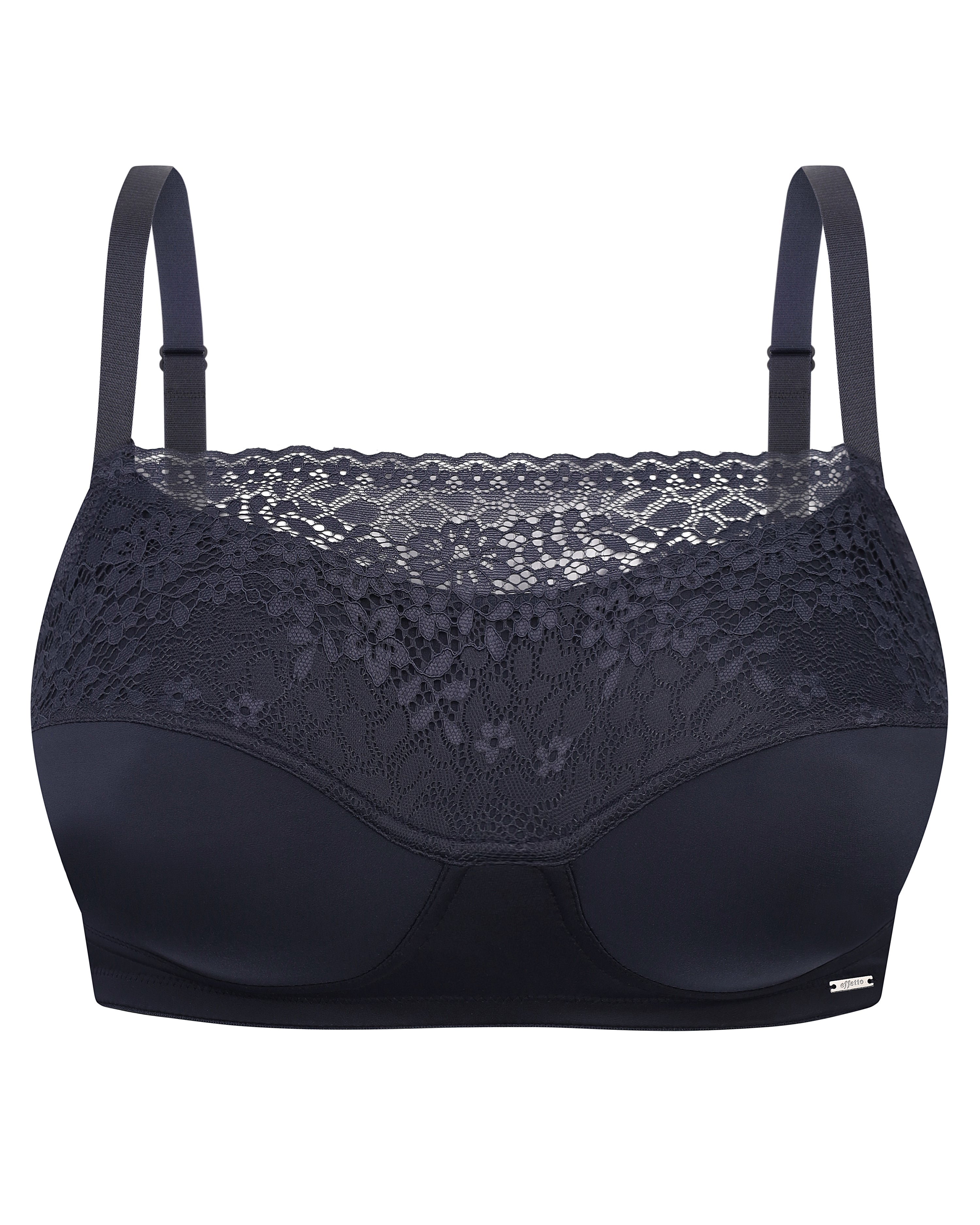 Full coverage non-padded wireless bandeau Bra 023 008 quartz