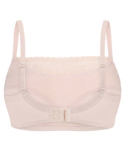Full coverage non-padded wireless bandeau Bra 023 008 silver peony