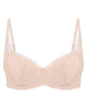 Plunge padded push-up Bra 023 010 silver peony