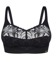 Full coverage non-padded wireless bandeau Bra 024 008 black