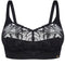 Full coverage non-padded wireless bandeau Bra 024 008 black