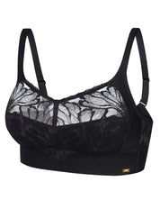 Full coverage non-padded wireless bandeau Bra 024 008 black