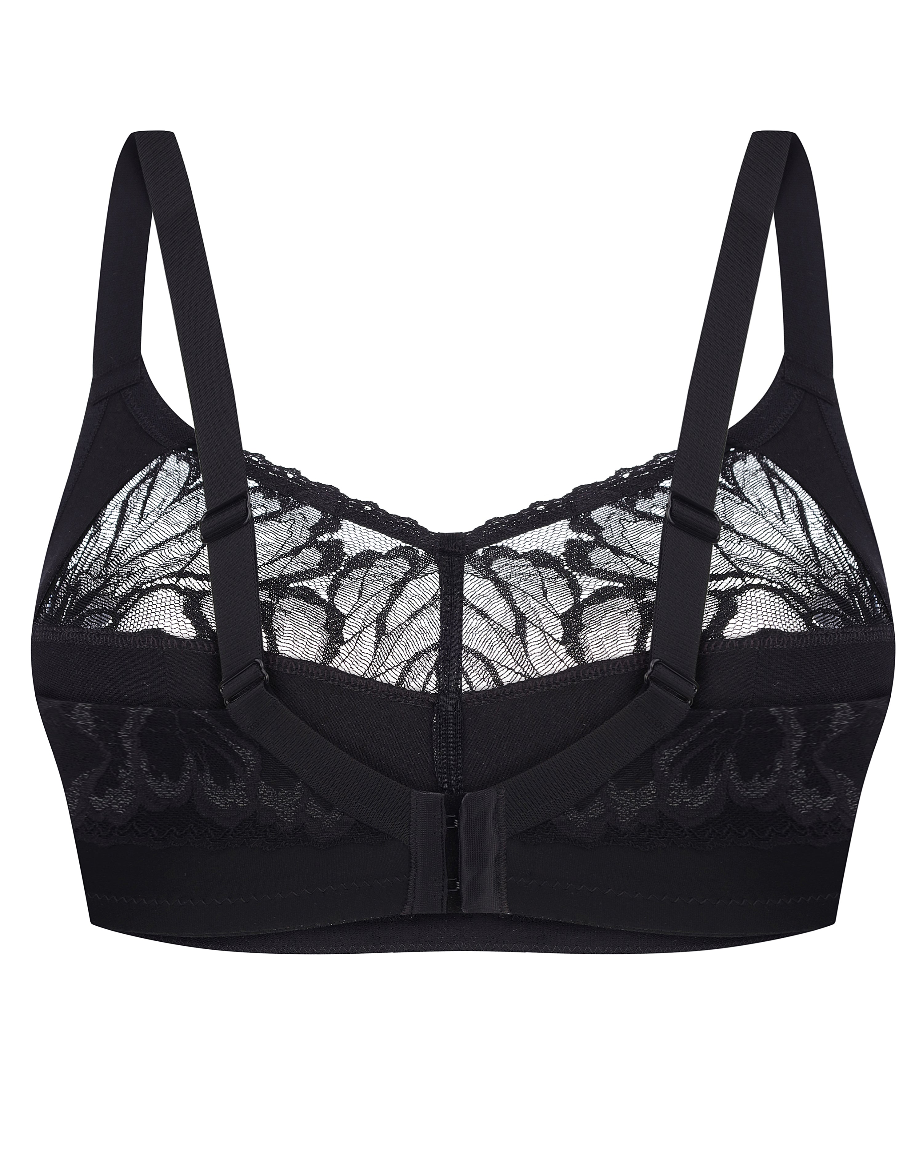 Full coverage non-padded wireless bandeau Bra 024 008 black