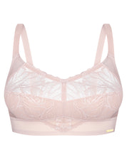 Full coverage non-padded wireless bandeau Bra 024 008 silver peony