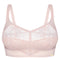 Full coverage non-padded wireless bandeau Bra 024 008 silver peony