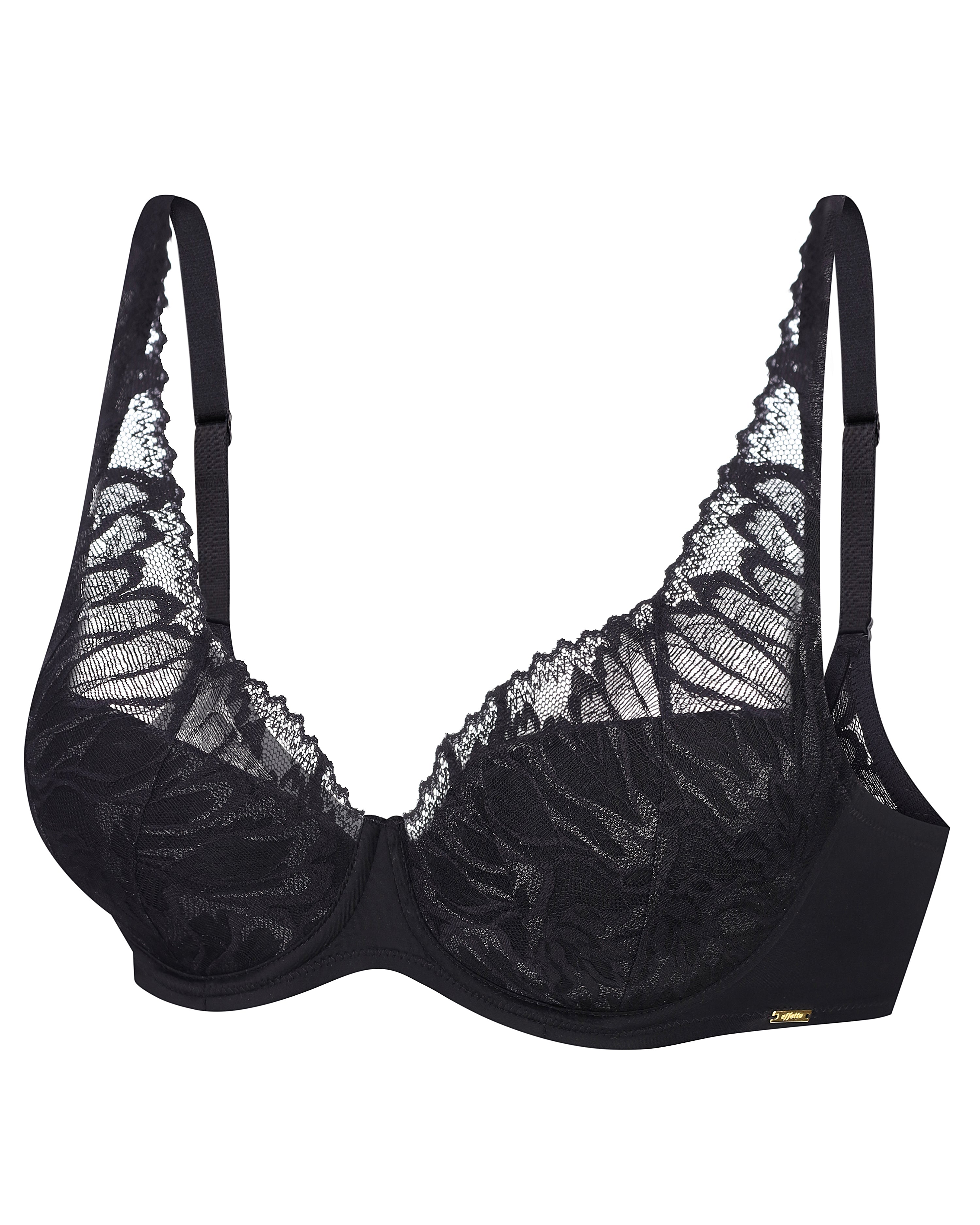 Plunge padded bralette Bra 024 011 black